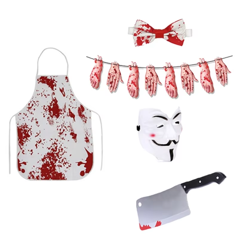 Camping Cooking Apron - PESENAR 血痕シミュレーション + 面白い小道具 ハロウィン ホラー