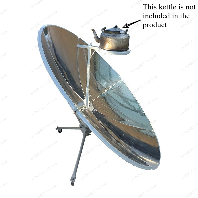 Solar Oven Camp - ポータブル折りたたみ式ソーラークッカーストーブ - キャンプや緊急時に最適なコンパクト設計、パラボラ型反射板で急速沸騰、燃料不要