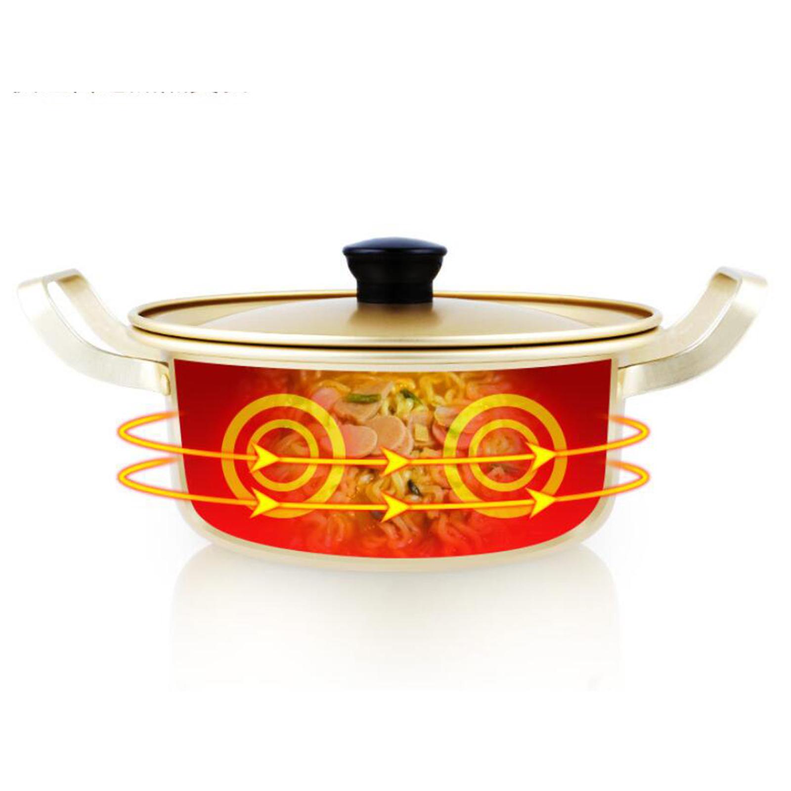 Camping Cooking Noodles - 韓国ラーメン鍋 二重ハンドルラーメン調理鍋 キッチンツール用