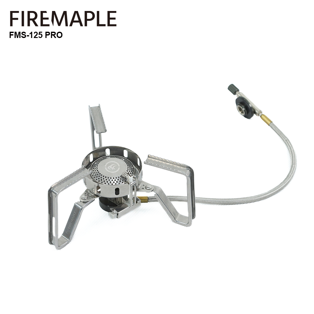 Camping Cooking System - ファイヤーマプル防風スプリットガスバーナー、軽量機器、点火装置、屋外ハイキングとキャンプ、3240w、FMS-125PRO