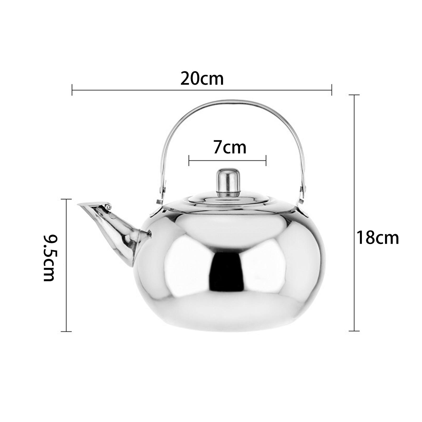 Camping Cooking Pot Large - ステンレス製ティーポット、火傷防止ハンドル付き、大容量ウォーターケトル、アウトドアキャンプ調理用