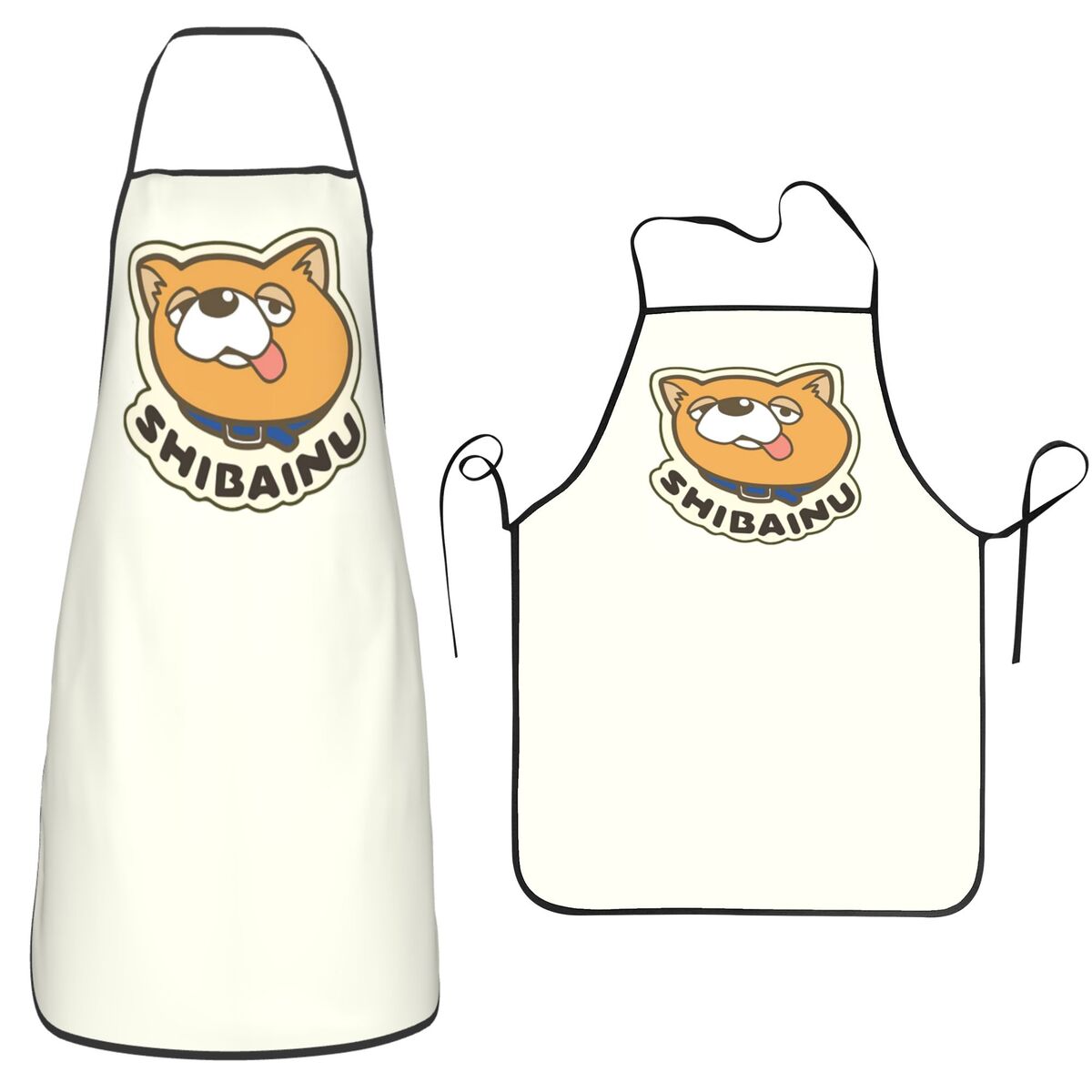 Camping Cooking Apron - 家主の道 シバ犬ロゴエプロン シェフ用調理用タブリエ キッチン用クリーニングエプロン 女性用 男性用