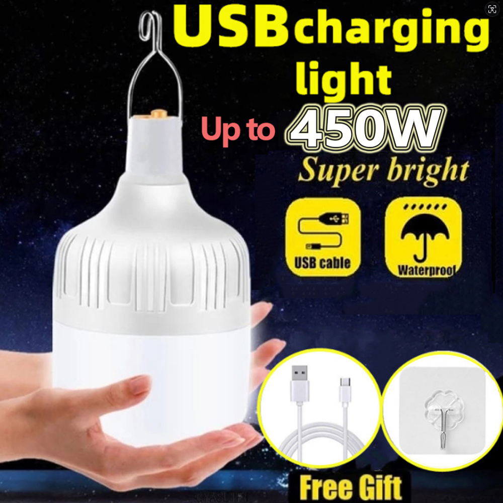 Camping Cooking Tent - ポータブル屋外バーベキューキャンプライト USB 充電式ランプ LED 緊急電球フックハイパワーテントランタンナイトライト電球
