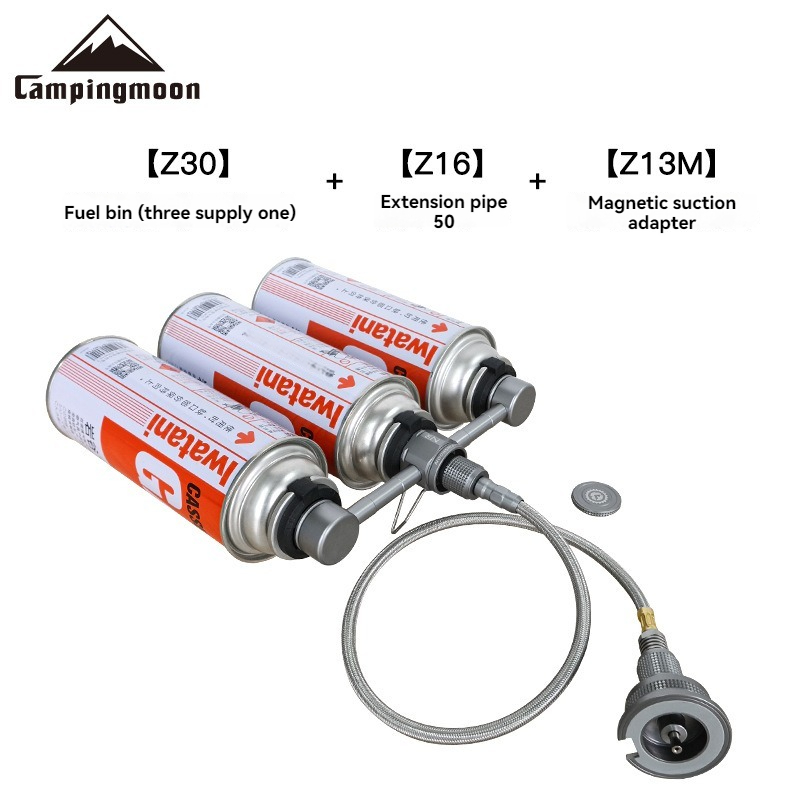 Camping Cooking Burner - カセット燃料タンク 3 サプライ 1 フラットガスバーナー ロングガスアダプター