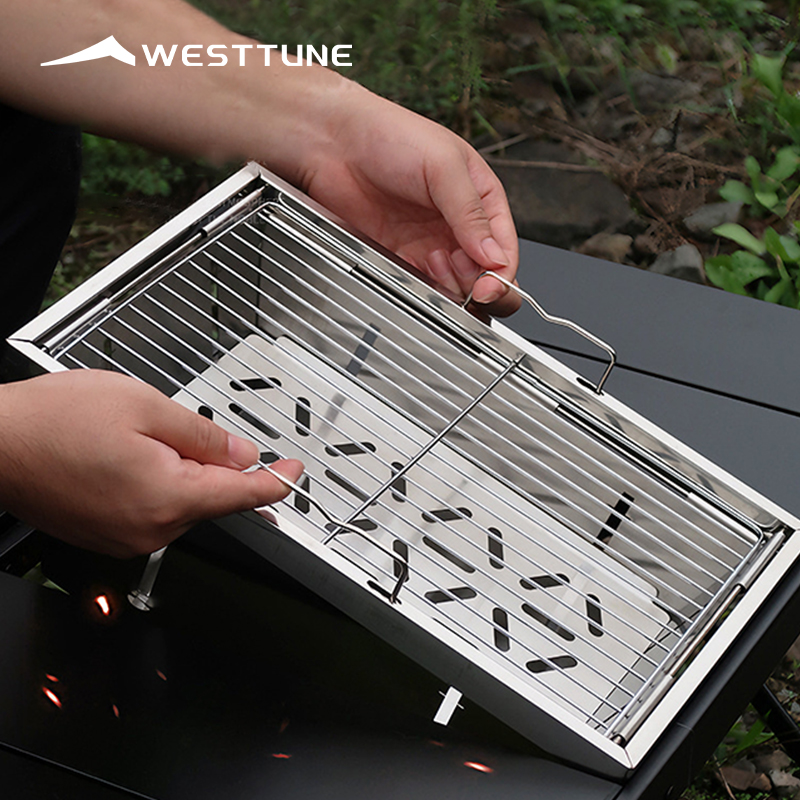 Camping Cooking Burner - WESTTUNE IGT バーベキューグリル 折りたたみ式 炭火薪ストーブ ヒーター