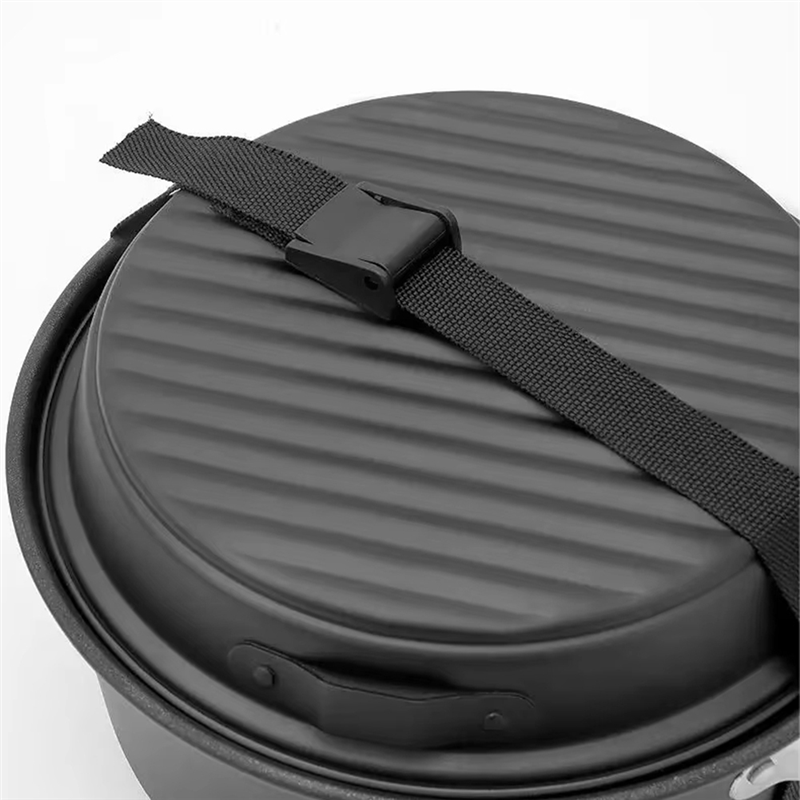 Camping Cooking Set With Kettle - ABJO-5ピースノンスティックキャンプ調理器具セットケトル付き、屋外での調理やキャンプの冒険に最適、お手入れ簡単