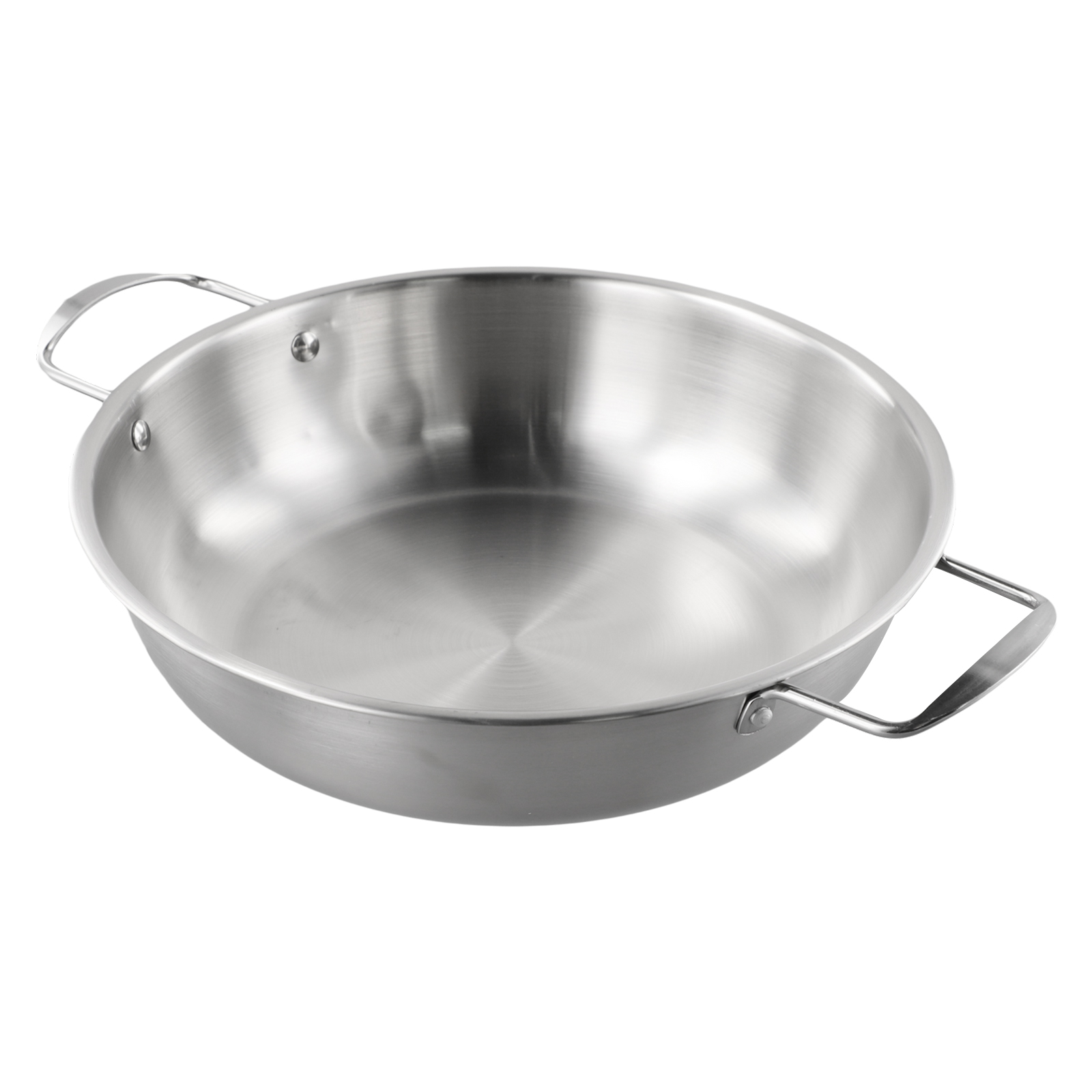 Camping Cooking Noodles - ステンレス製麺鍋 24cm シルバー 韓国風スープポット ハンドル付き アウトドア食器