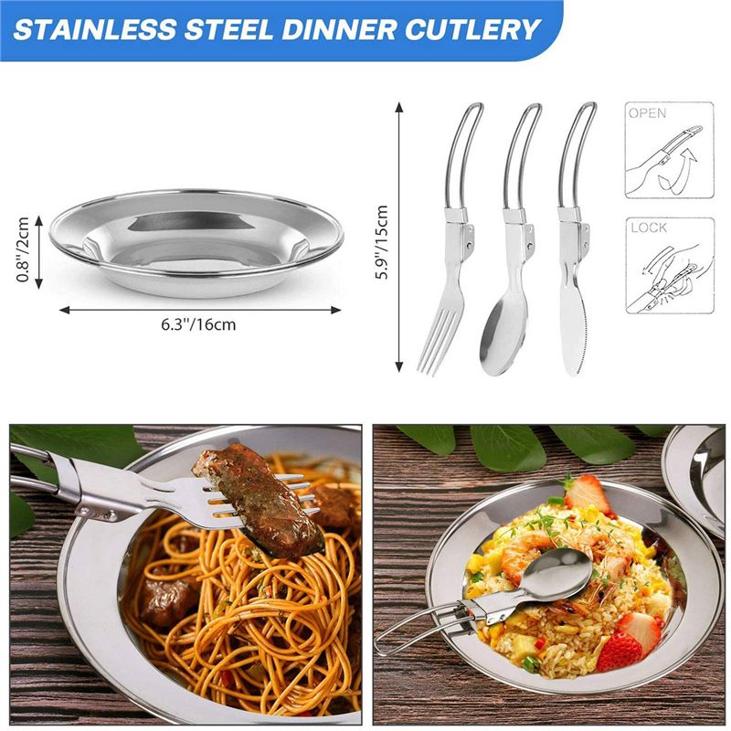 【購入者向け】キャンプ調理器具 ポータブル鍋 フライパン カ - Camping Cooking Sets のレビューと価格