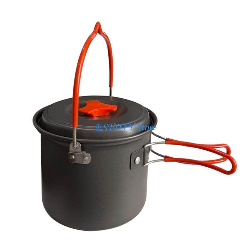 G6DE 1.4L ハードキャンプケトル耐熱グリップ小型デザ - Camping Cooking Pot Large のレビューと価格