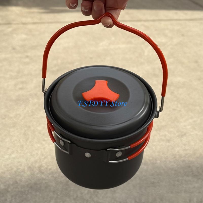 G6DE 1.4L ハードキャンプケトル耐熱グリップ小型デザ - Camping Cooking Pot Large のレビューと価格