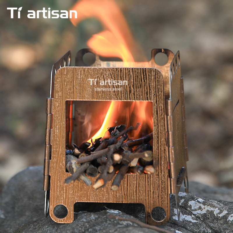 Tiartisan ステンレス鋼キャンプストーブ ミニポータ - Camping Cooking Set With Bag のレビューと価格