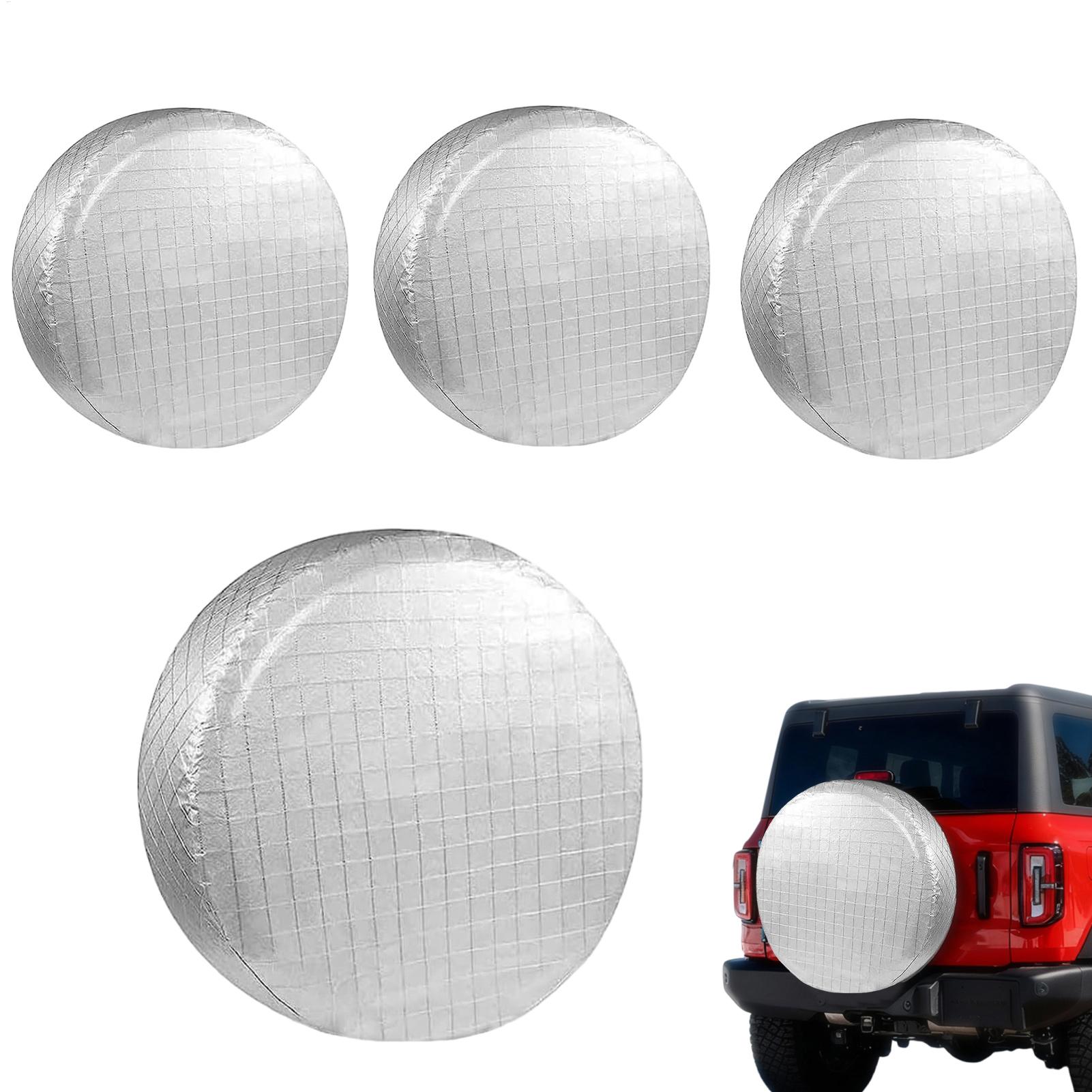 RVタイヤカバー 4枚セット 防水ヘビーデューティープロテク - Aluminum Foil Heavy Duty のレビューと価格