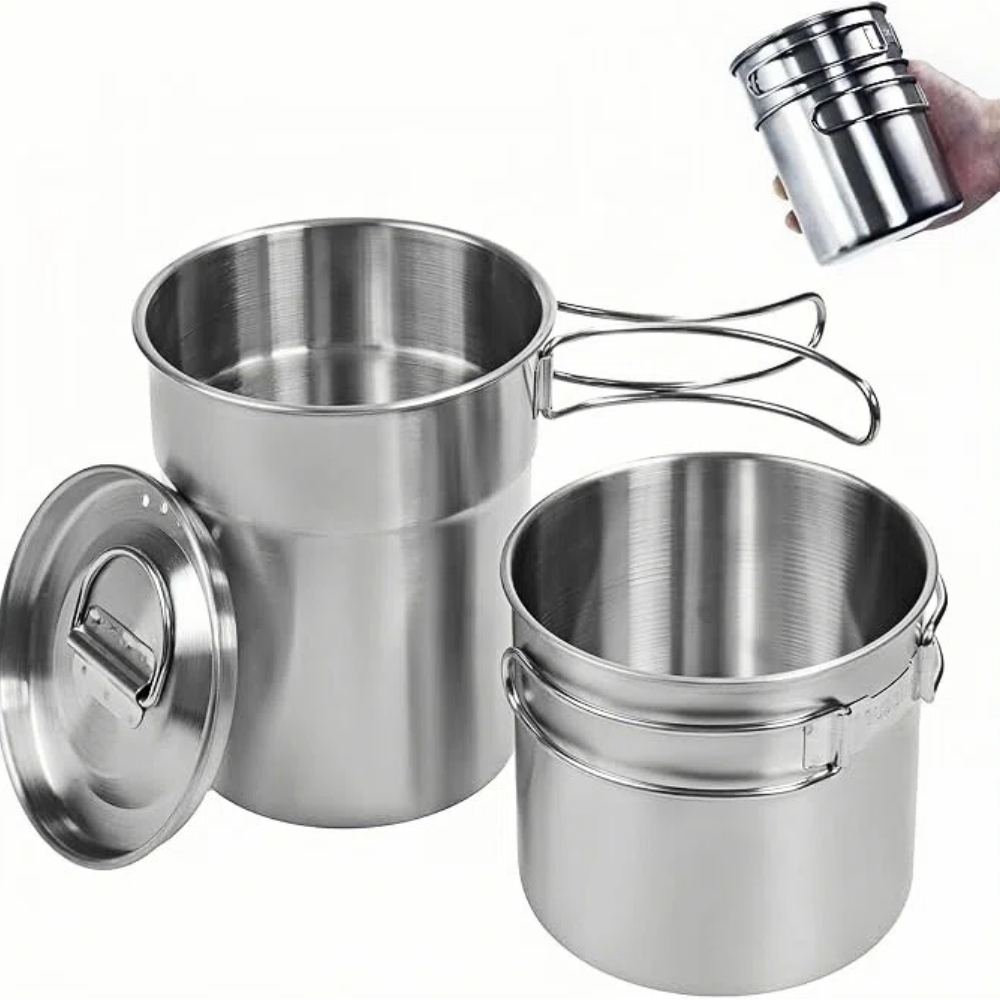 折りたたみ式キャンプカップマグカップキャンプポット調理器具3 - Camping Cooking Sets のレビューと価格