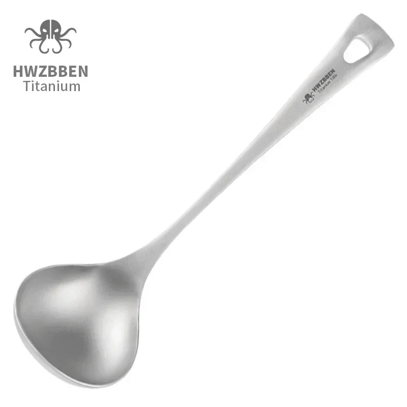 Hwzbben-長いハンドル付きのチタンスープスプーン,キャ - Camping Cooking System のレビューと価格
