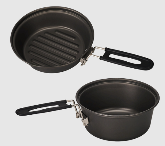 軽量アルミ合金キャンプ調理器具セット 3 ピースポットパンケ - Camping Cooking Sets のレビューと価格