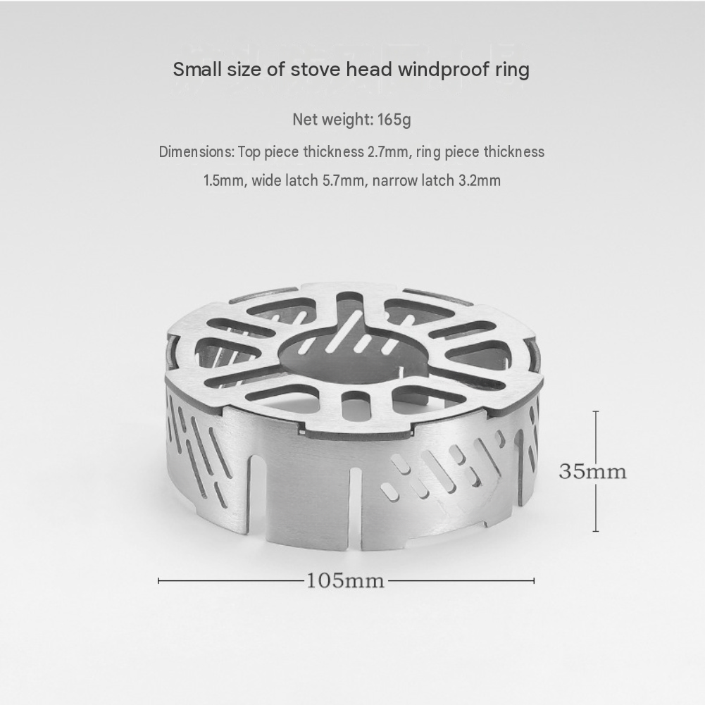 キャンプストーブ用ステンレス製風防リング、耐久性、安定性、効 - Camping Cooking Ring のレビューと価格