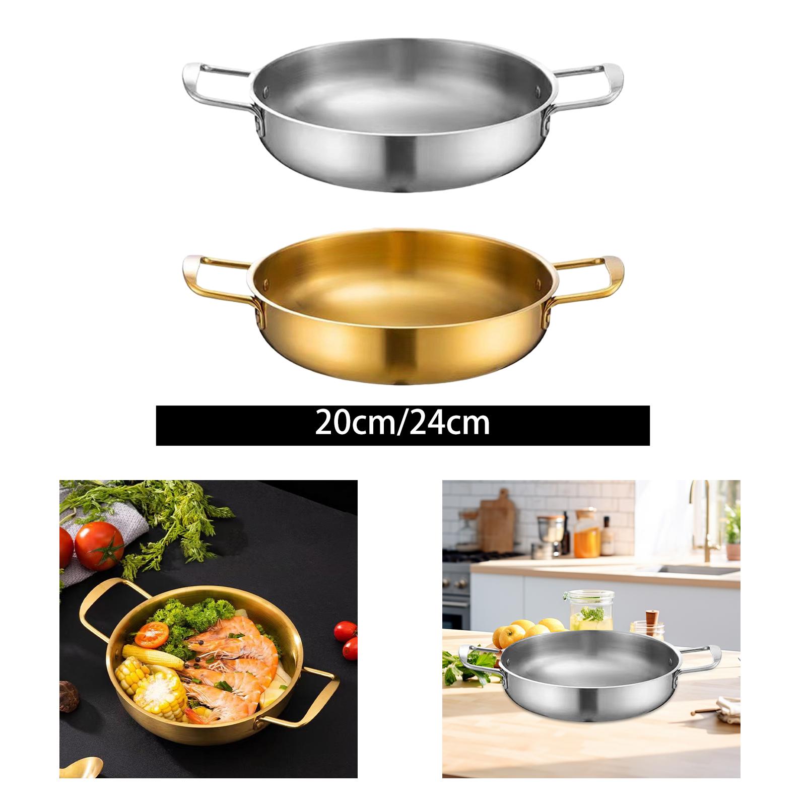 韓国ラーメン鍋、キムチスープ鍋、多目的ステンレス製調理鍋、家 - Camping Cooking Noodles のレビューと価格