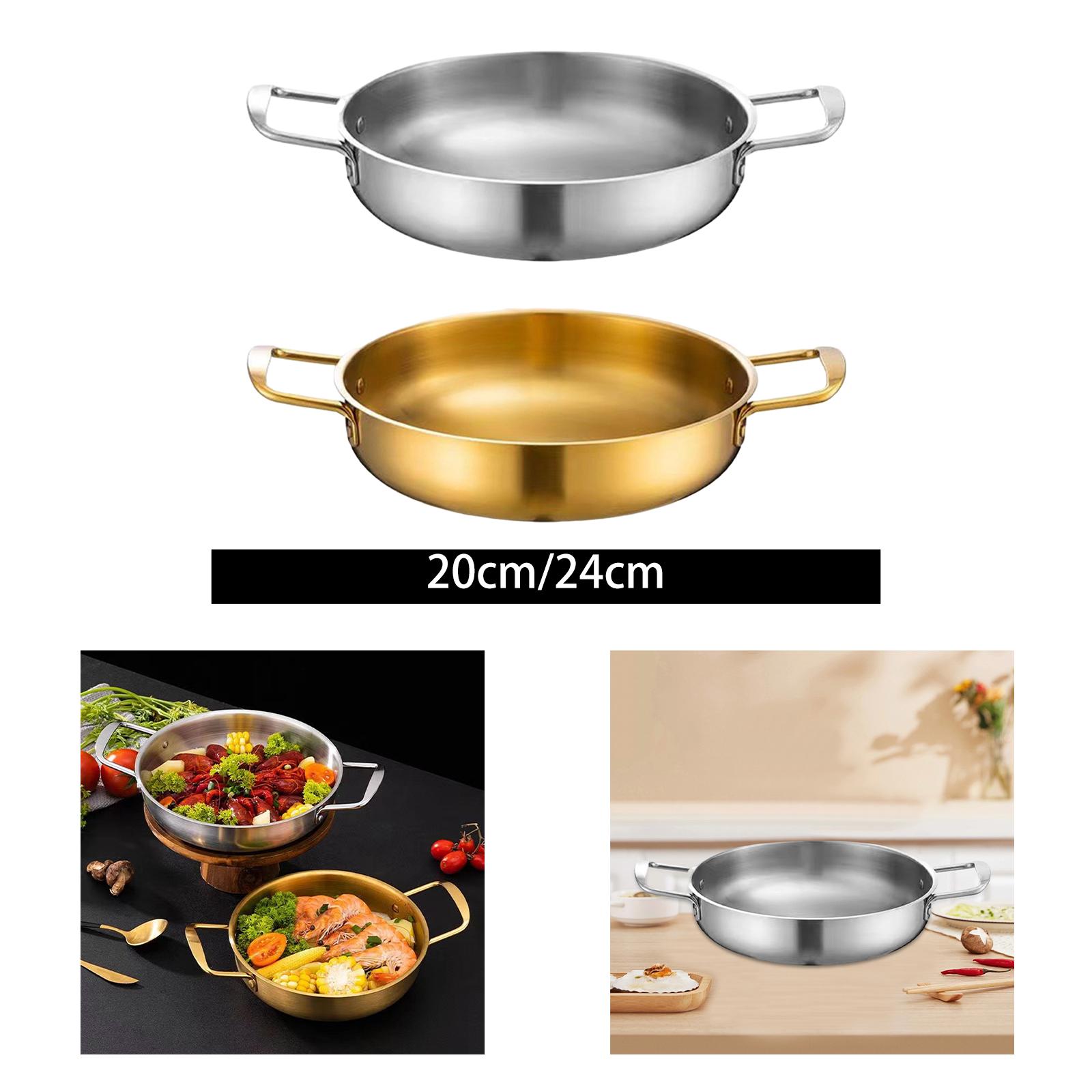 韓国ラーメン鍋、キムチスープ鍋、多目的ステンレス製調理鍋、家 - Camping Cooking Noodles のレビューと価格