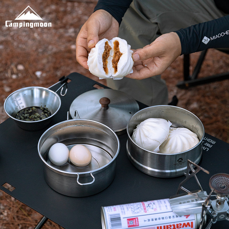 CAMPINGMOON S371 セラポット スチーマー付き - Camping Cooking Noodles のレビューと価格
