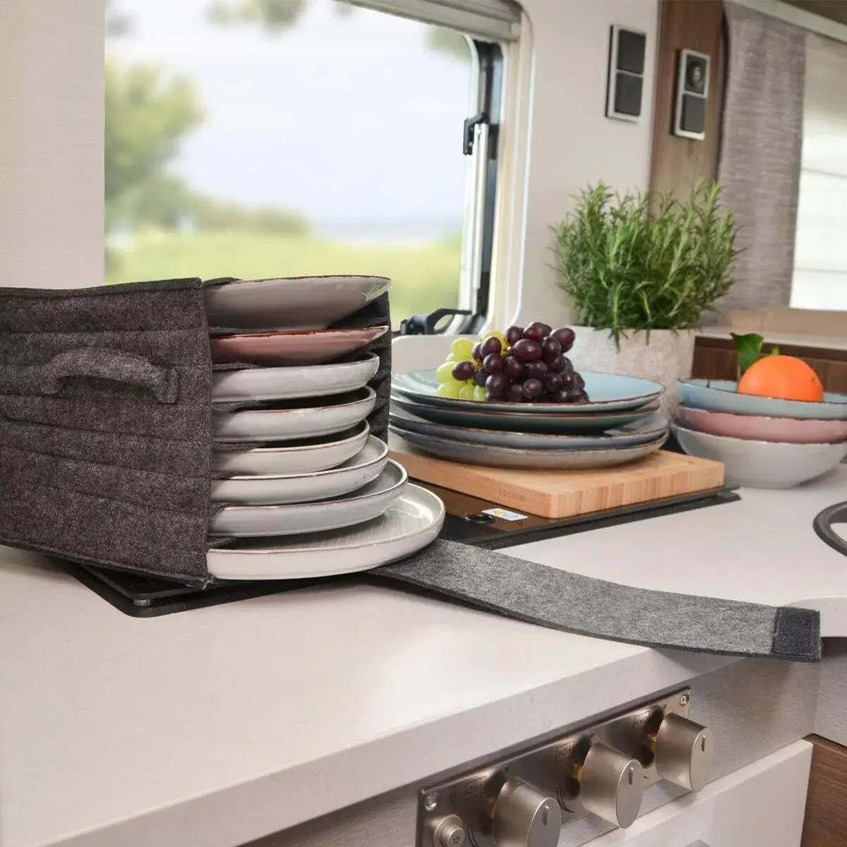 フェルトプレート皿カップ収納袋ホルダー厚みのあるキャンプ食器 - Camping Cooking Meals のレビューと価格