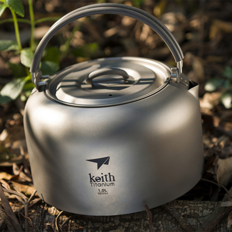 Keith チタンケトル 1L、静菌食器、超軽量アウトドアキ - Camping Cooking System のレビューと価格