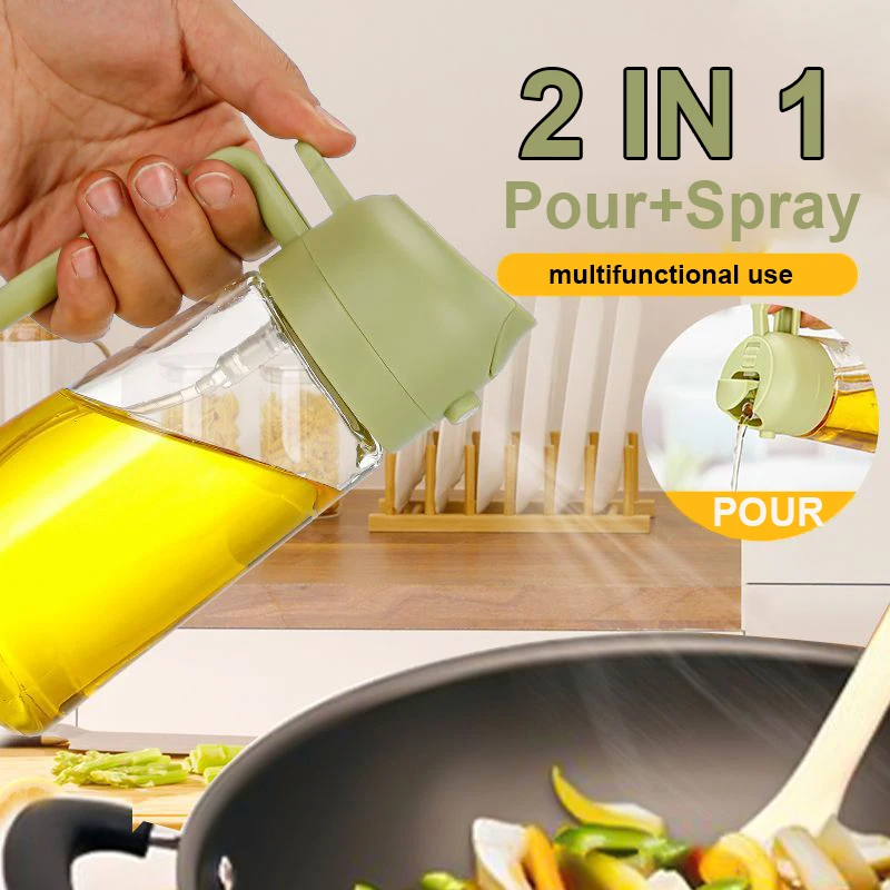 2 in 1 注ぐスプレー噴霧器キッチンフライヤーエアスプレ - Camping Cooking Oil Bottle のレビューと価格