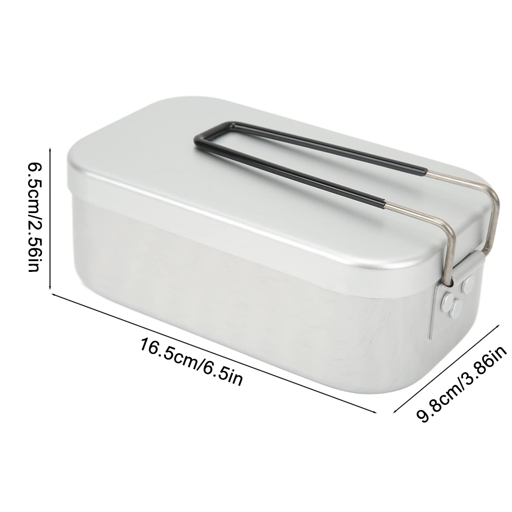 800 ミリリットルアルミ弁当箱屋外キャンプ調理器具食器折り - Camping Cooking Sets のレビューと価格