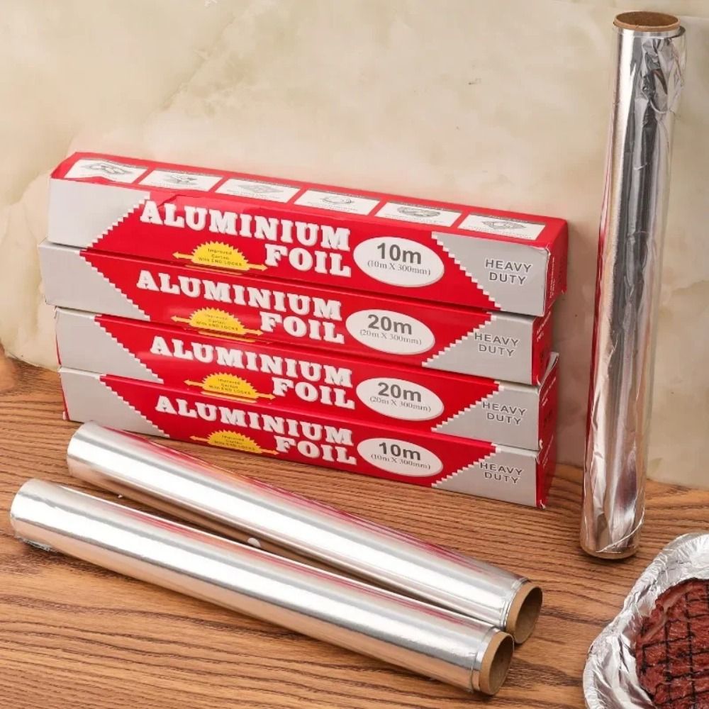 5m/10m/20m 使い捨てアルミホイル紙 厚手のノンステ - Aluminum Foil Heavy Duty のレビューと価格