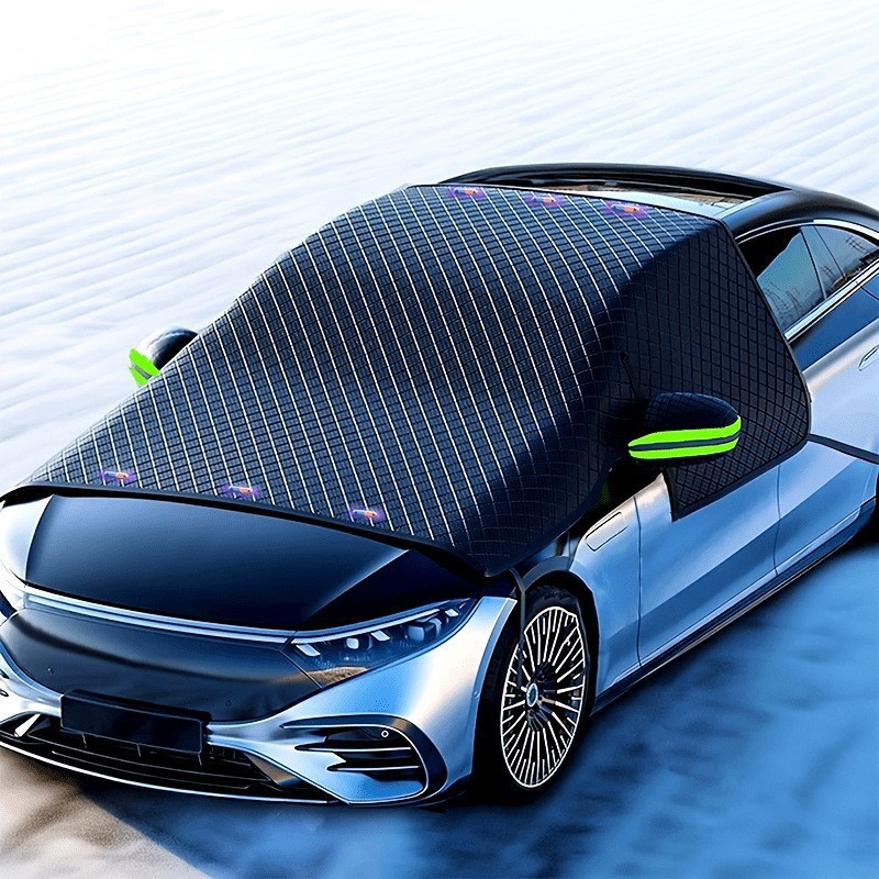 頑丈な磁気式車用フロントガラス防雪カバー 厚手アルミ箔 防水 - Aluminum Foil Heavy Duty のレビューと価格