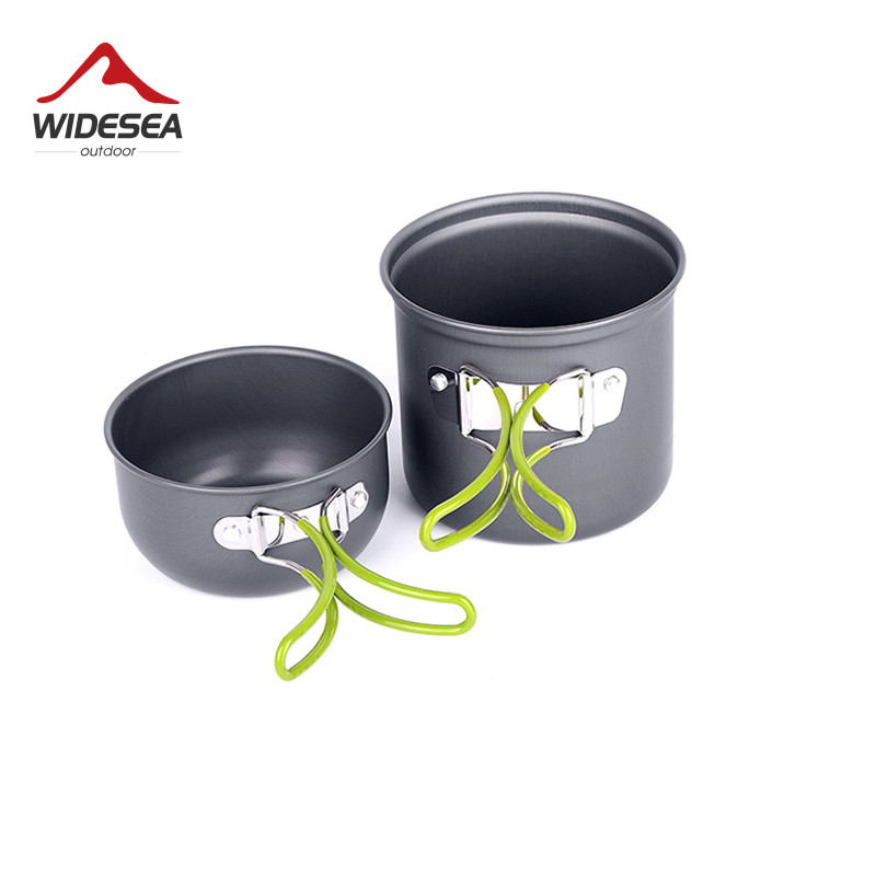 ワイドシー超軽量キャンプ調理器具アウトドア食器ポットセットハ - Camping Cooking Set With Bag のレビューと価格