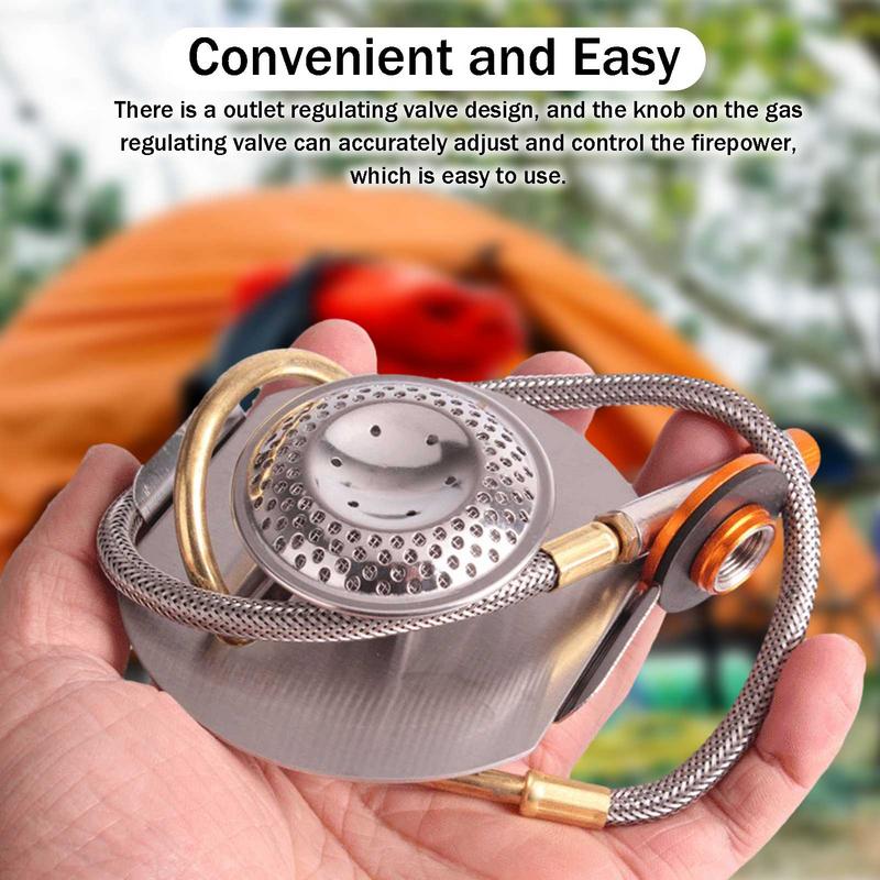 ステンレス鋼のポータブル屋外キャンプガスストーブ,アルパイン - Camping Cooking Burner のレビューと価格