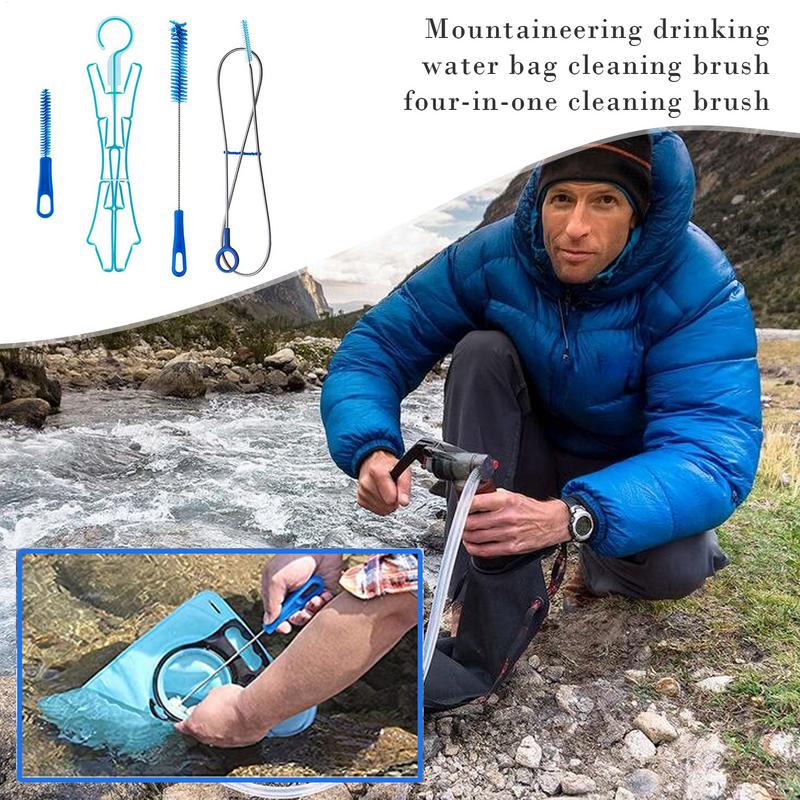 水水分補給袋クリーニングブラシキットプラスチック屋外飲料水バ - Camping Cooking Set With Bag のレビューと価格