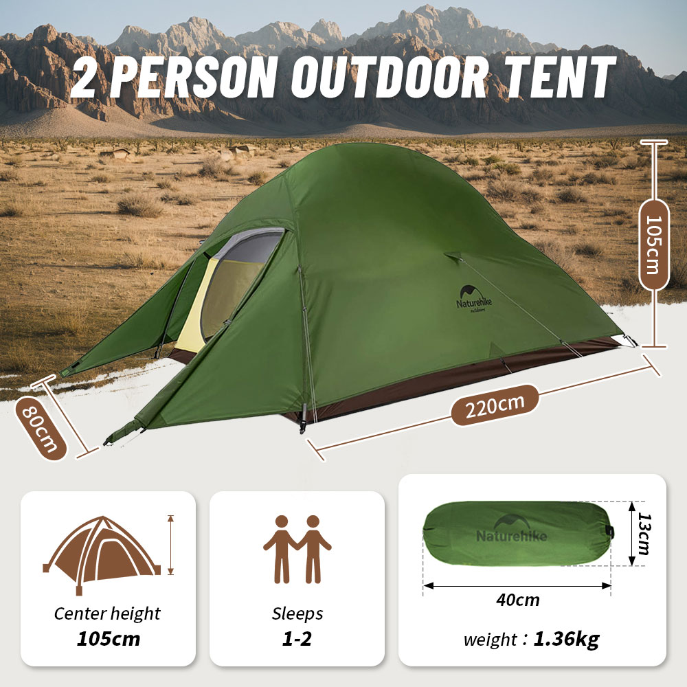 Naturehike クラウドアップ 1 2 3 人キャンプ - Camping Cooking Tent のレビューと価格