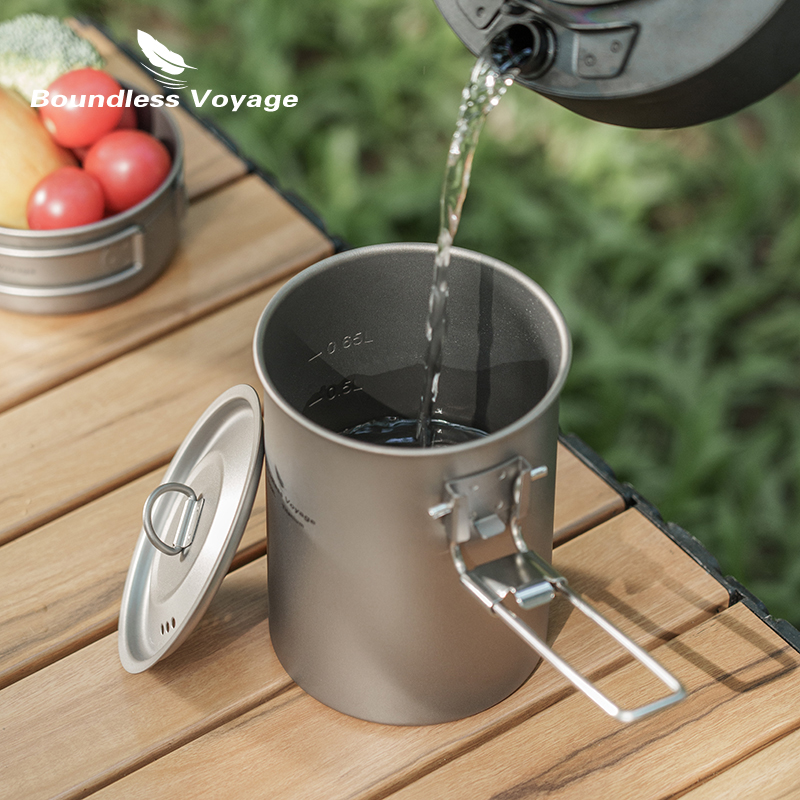 折りたたみハンドルと蓋付きの折りたたみ式キャンプ調理器具,ポ - Camping Cooking System のレビューと価格