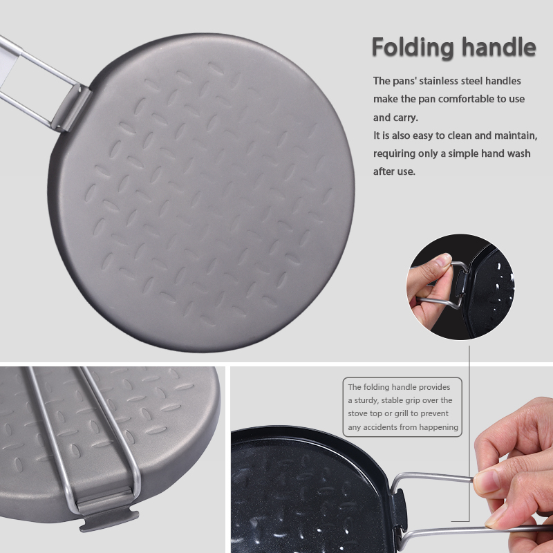 折りたたみハンドル付きの再利用可能な登山用チタン鍋屋外キャン - Mess Kit Titanium のレビューと価格