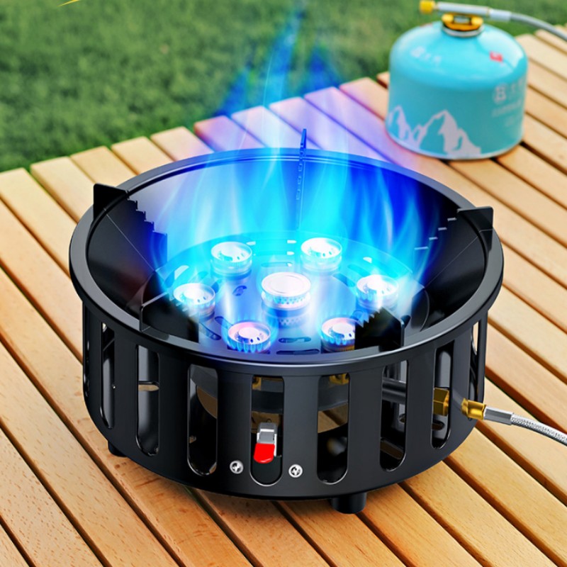 高出力7芯21000Wポータブルキャンプストーブ、強風対応屋 - Camping Cooking Burner のレビューと価格