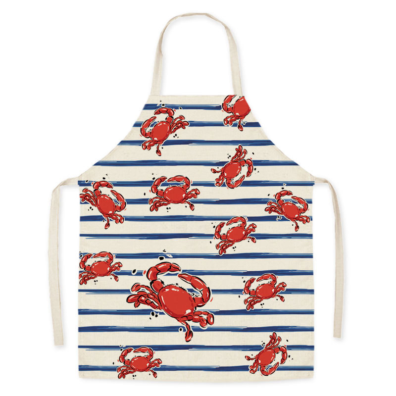 漫画のプリントが施された綿とリネンの生地,1ピース,ノースリ - Camping Cooking Apron のレビューと価格