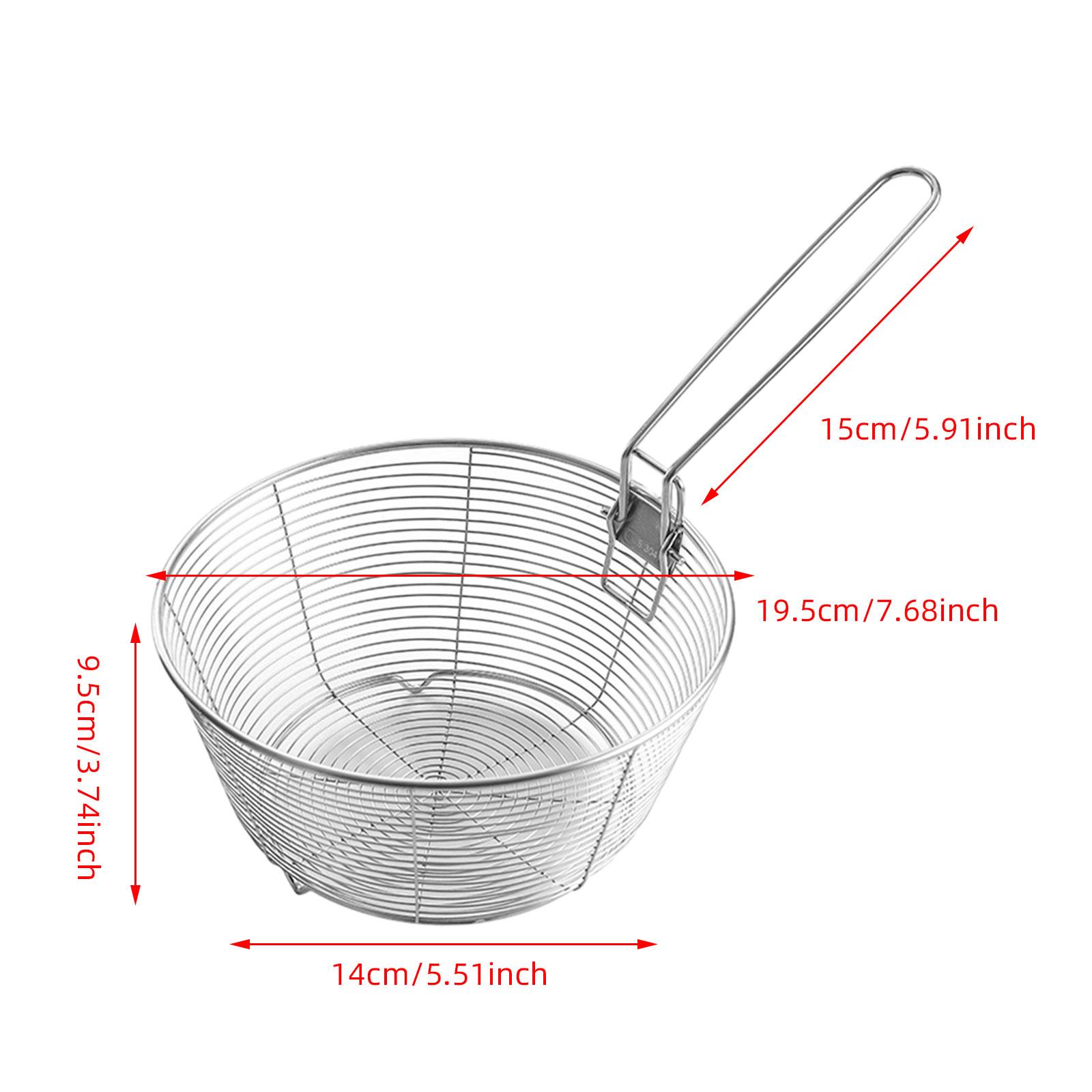 フライバスケット ディープフライバスケット 多目的メッシュ  - Camping Cooking Noodles のレビューと価格