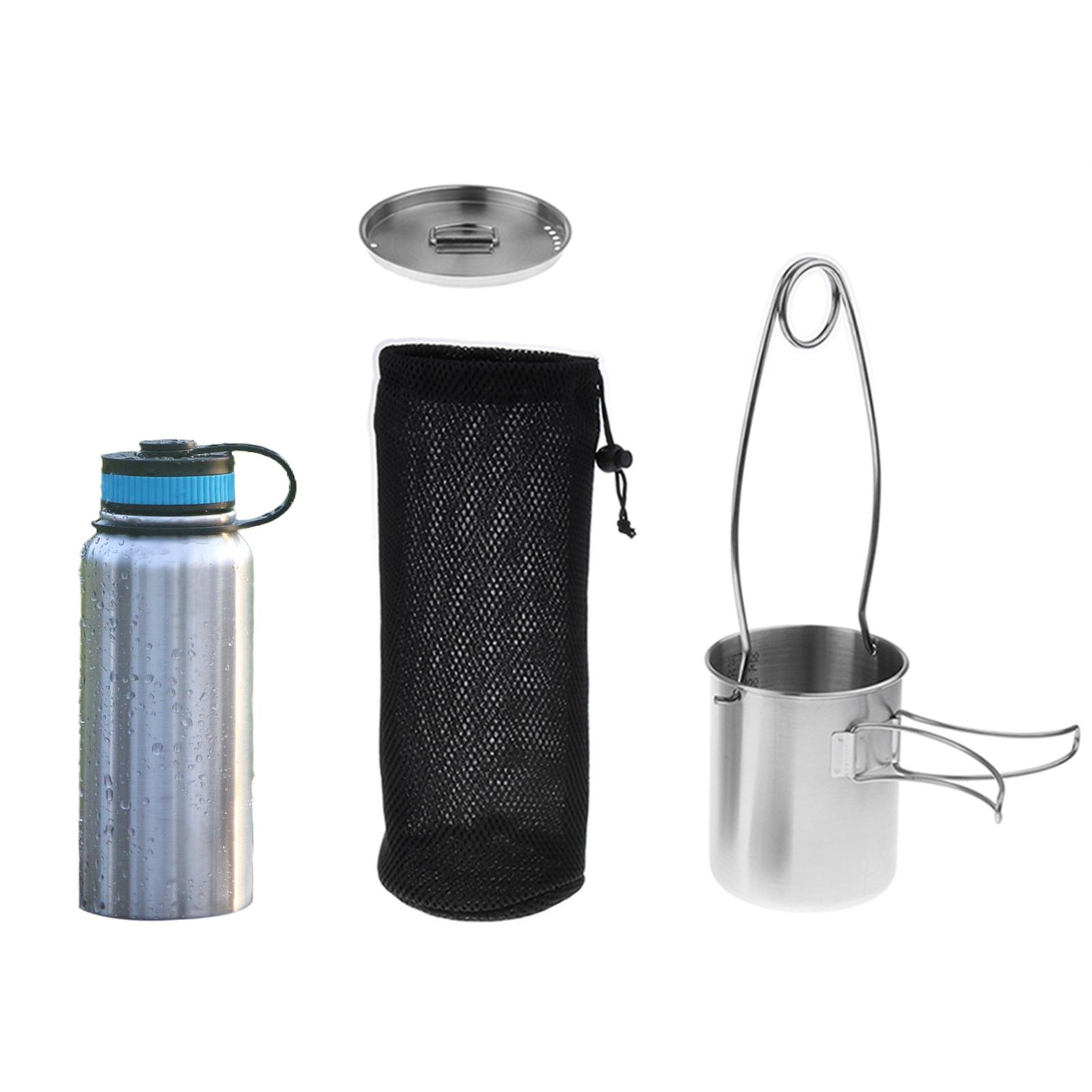 超軽量バックパッキングケトルステンレス鋼クックセットアウトド - Camping Cooking Set With Kettle のレビューと価格