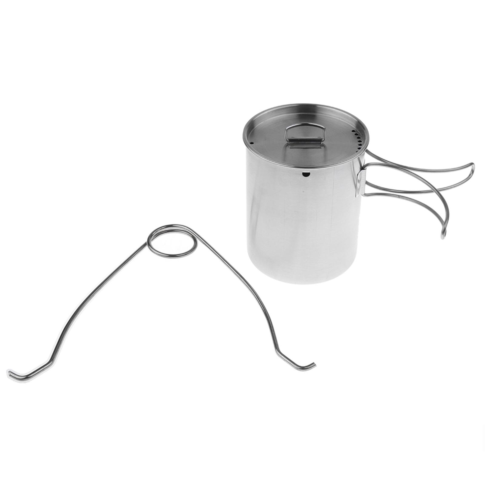 超軽量バックパッキングケトルステンレス鋼クックセットアウトド - Camping Cooking Set With Kettle のレビューと価格