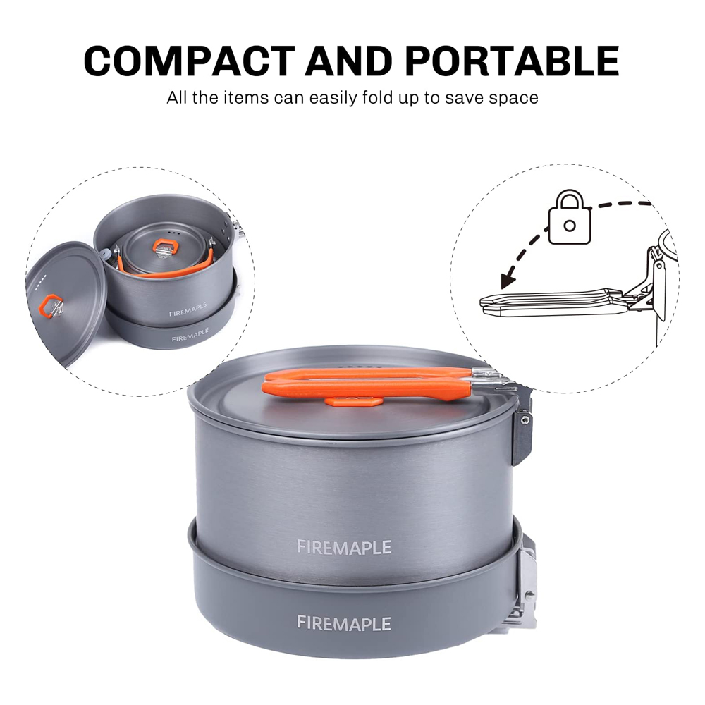 Fire Maple器具ハイキング調理セット熱交換器ポットパ - Camping Cooking Windscreen のレビューと価格