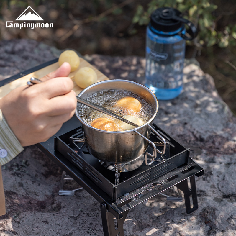 CAMPINGMOON 600ml ステンレス製ポータブルキ - Camping Cooking Meals のレビューと価格