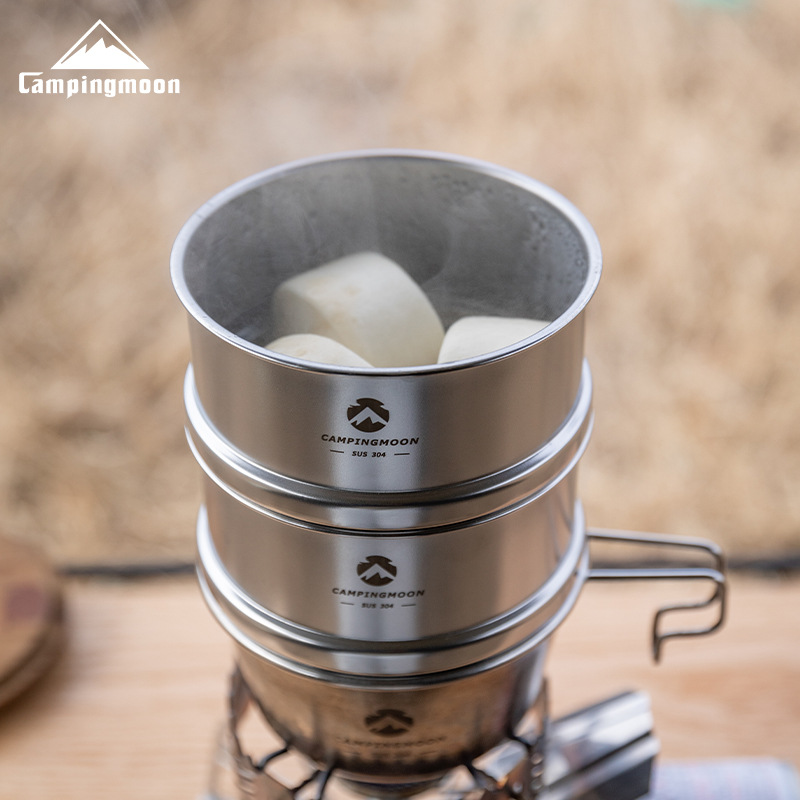 CAMPINGMOON 600ml ステンレス製ポータブルキ - Camping Cooking Meals のレビューと価格