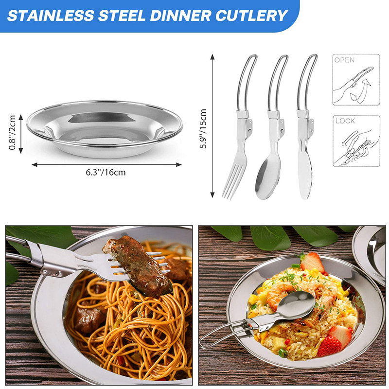 1 セット屋外ポットパンキャンプ調理器具ピクニック調理セット - Camping Cooking Set With Kettle のレビューと価格