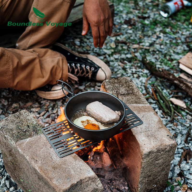 チタン製チャコールバーベキュープレート,頑丈,台所用品,バー - Camping Cooking System のレビューと価格