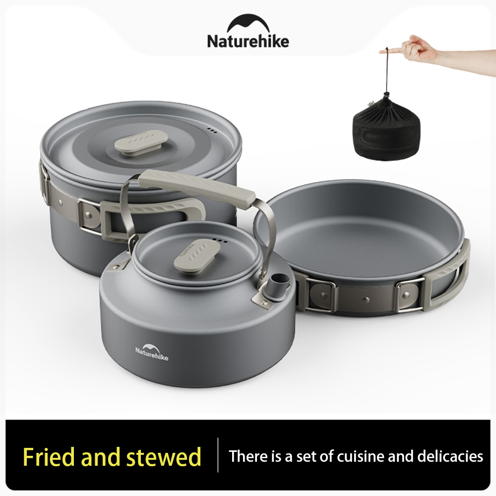 Naturehike アウトドアポットセット、キャンプ調理器 - Camping Cooking System のレビューと価格