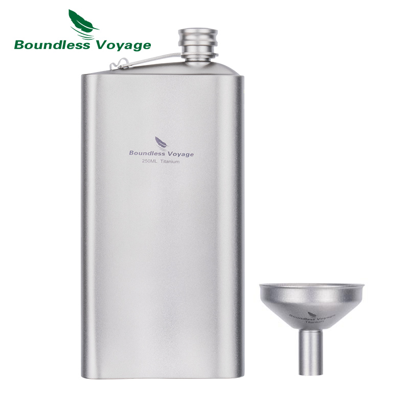 Boundless Voyage チタン ヒップ フラスコ  - Mess Kit Titanium のレビューと価格