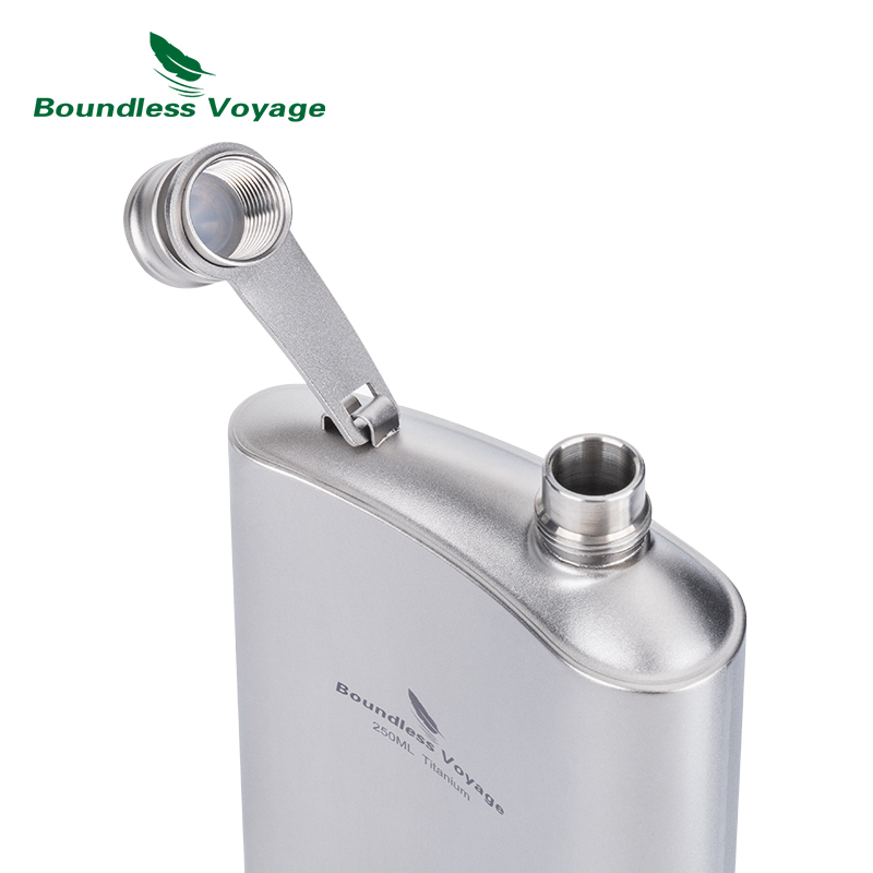Boundless Voyage チタン ヒップ フラスコ  - Mess Kit Titanium のレビューと価格