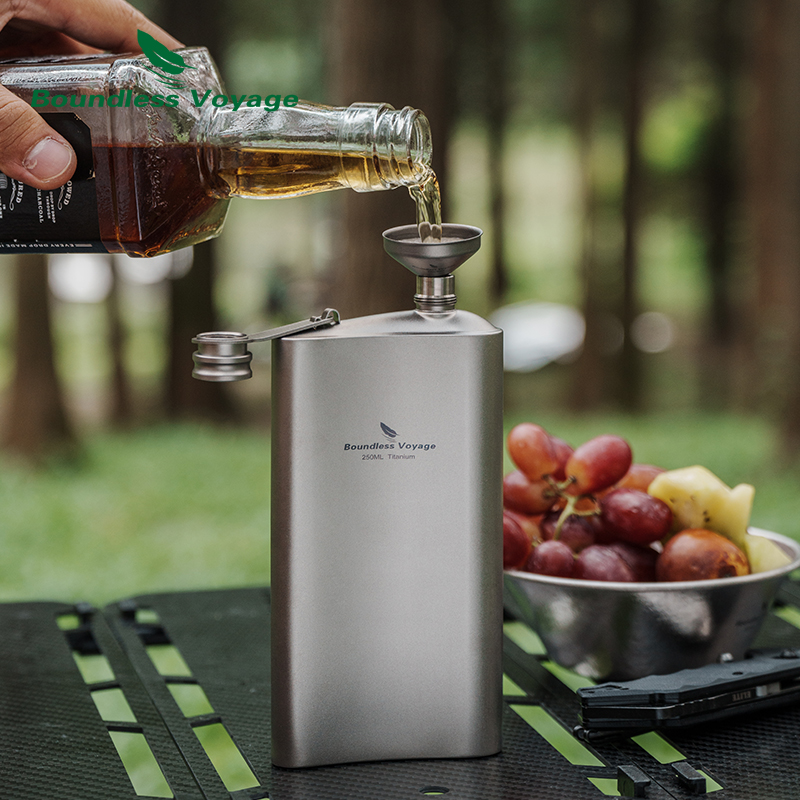 Boundless Voyage チタン ヒップ フラスコ  - Mess Kit Titanium のレビューと価格
