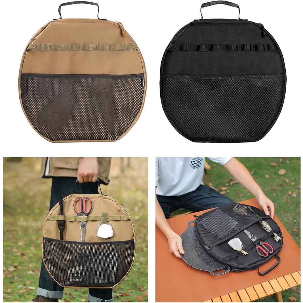 グリルパン収納バッグ、フライパンとグリドル用ポータブルポーチ - Camping Cooking Sets のレビューと価格